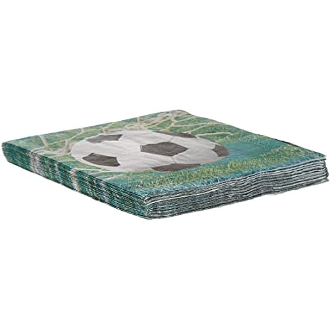 SPORTS FANATIC SOCCER LUNCH NAPKINS - Image 1